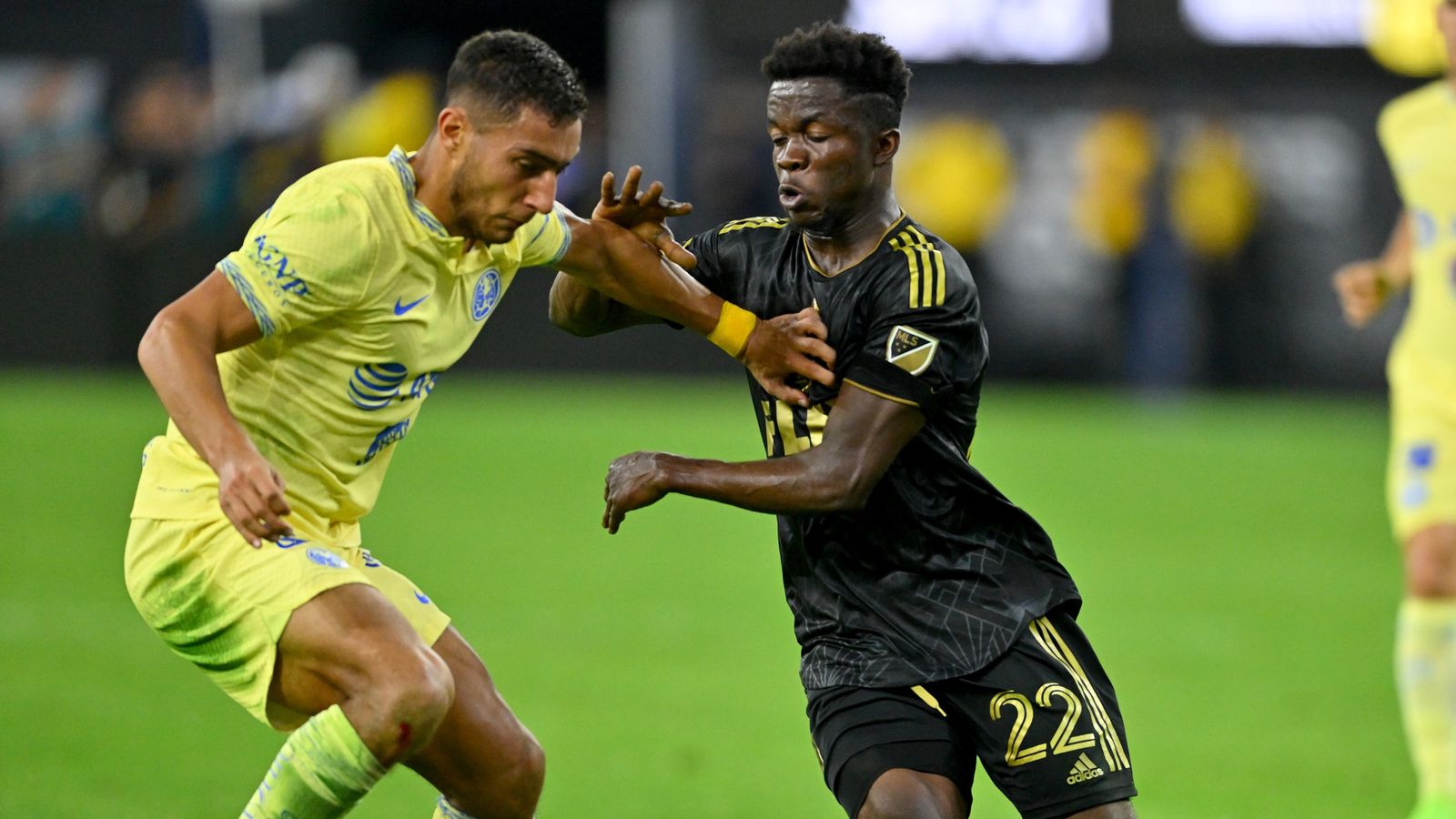 Gareth Bale of LAFC during a game between Club America and LAFC at